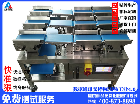 多通道重量檢測(cè)機(jī)-非標(biāo)定制三通道自動(dòng)檢重秤-多軌重量選別機(jī)-3道在線自動(dòng)稱重機(jī)